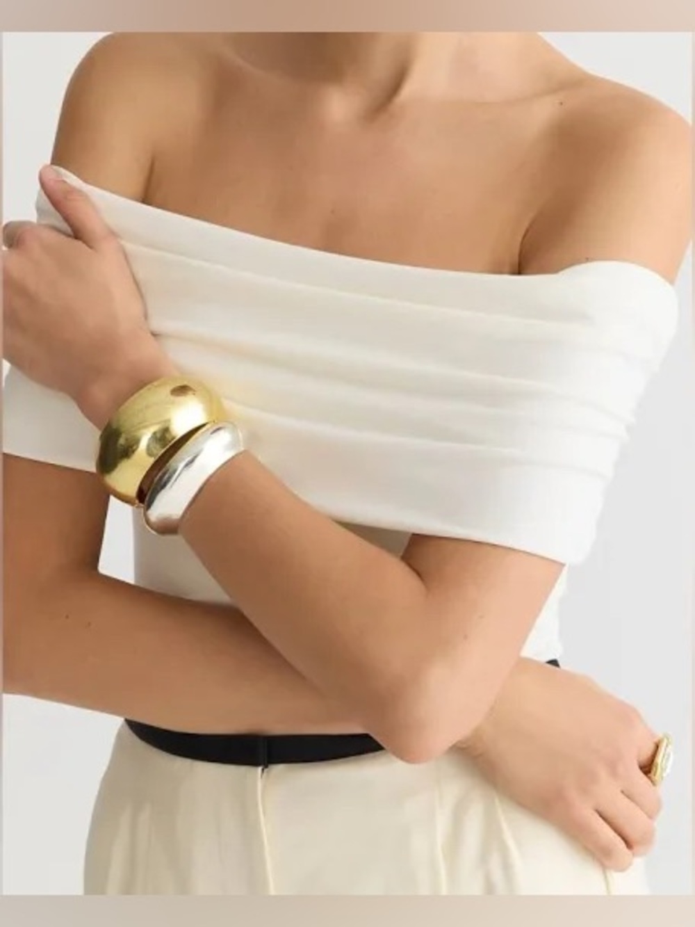NWT Matte Jersey Off-The-Shoulder Top